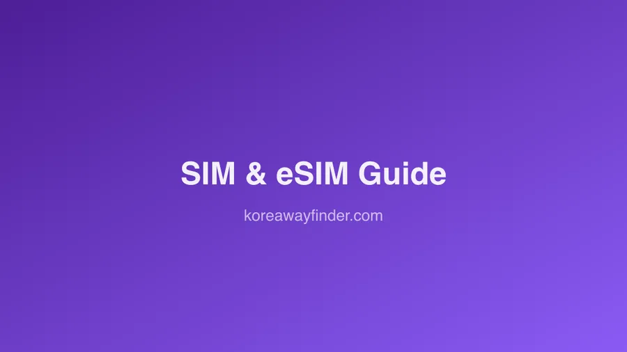 Korean SIM Cards and eSIMs: What to Buy at the Airport